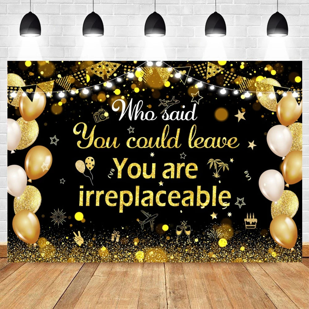 2024 Graduation Party Backdrop Photography Congratulation Graduates Black Gold Glitter Balloons Bachelor Caps Photo Background