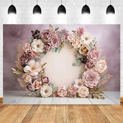 Abstract Flower Backdrop Oil Painting Spring Floral Baby Shower Birthday Cake Smash Wedding Photography Background Photo Studio